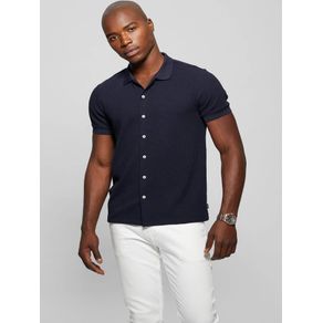 

Camisa Azul Marino Guess Pointelle Talla: L