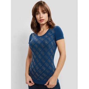 

Playera Azul Marino Guess 4G Allover Talla: XS