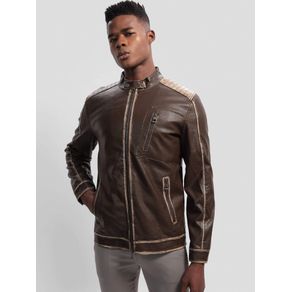 

Chamarra Café Guess Leather Washed Talla: M